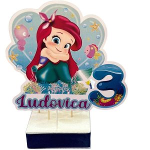 CAKE TOPPER ARIEL LA SIRENETTA PERSONALIZZABILE