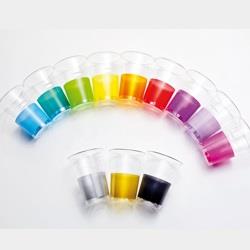 10 BICCHIERI CRYSTAL FASCIA VERDE PETROLIO