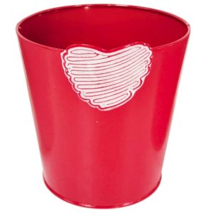 CASPO’ IN LATTA ROSSO CON CUORE CM 14,5XH14