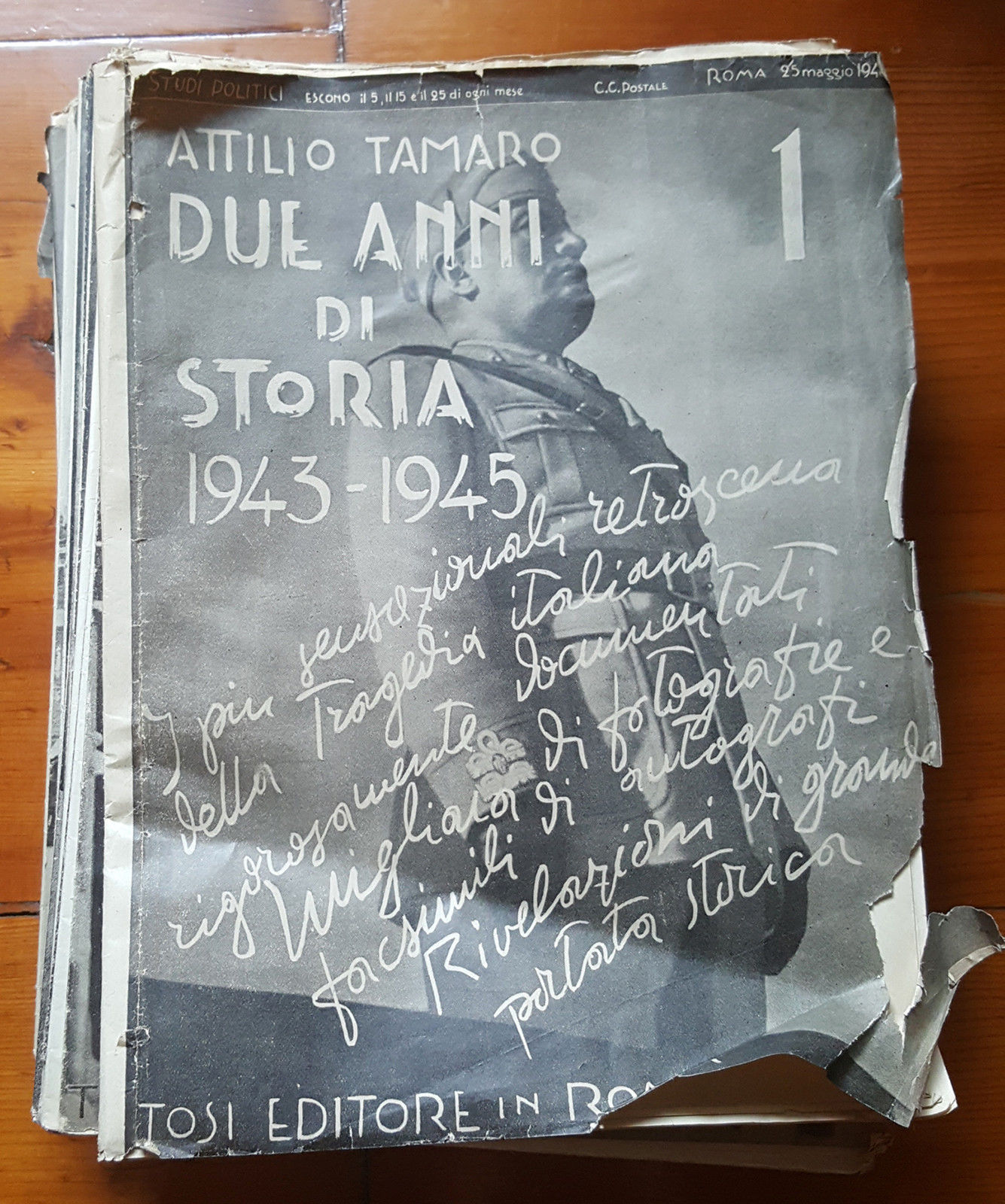 Attilio Tamaro, DUE ANNI DI STORIA 1943-1945 (66 fascicoli) – Tosi Editore