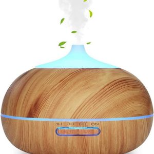 Diffusore Aromi e Oli Essenziali Con Led Color Legno Bicibio Bioprofumeria