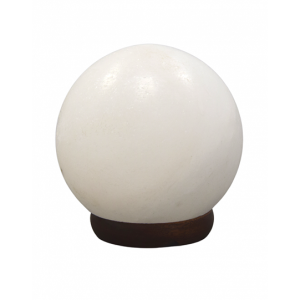 Lampade di Sale Bianco Himalaya Sfera BiciBio Bioprofumeria